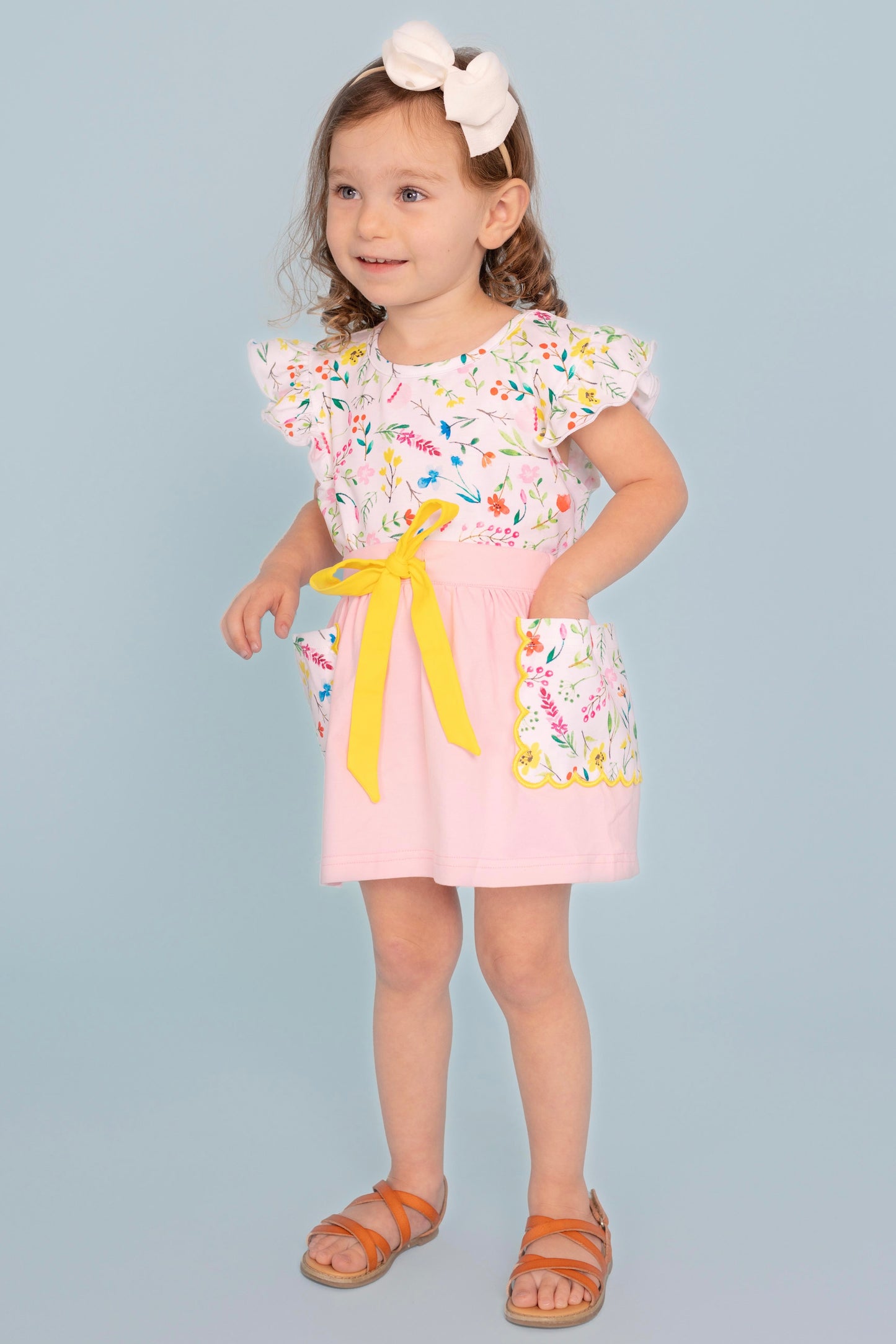 Floral Print Shirt & Skirt Set