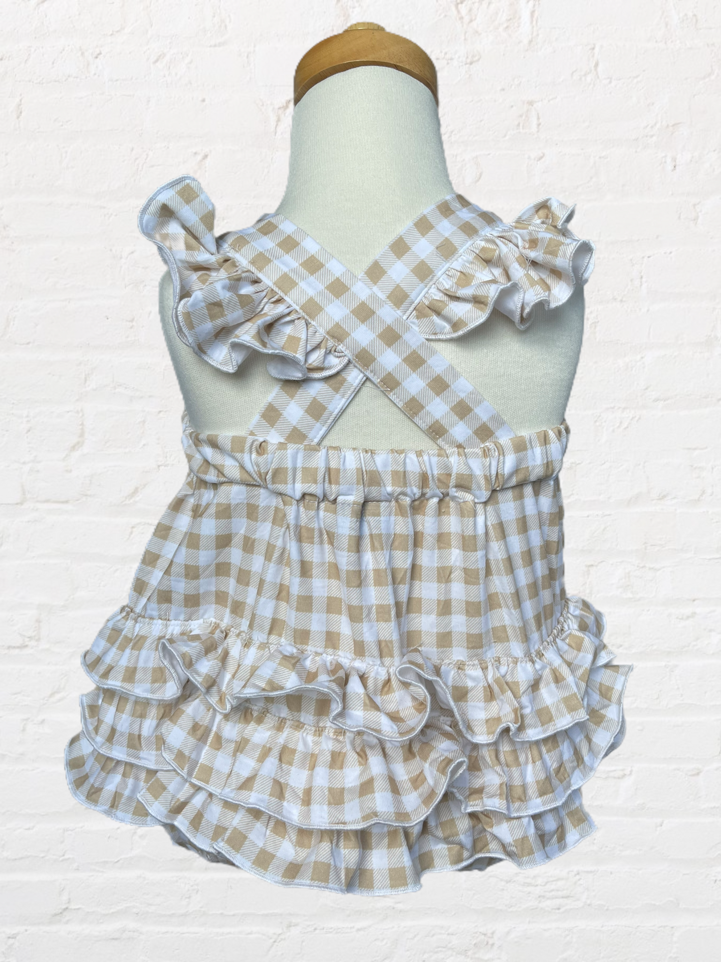 Muted Pumpkin Smocked Bubble