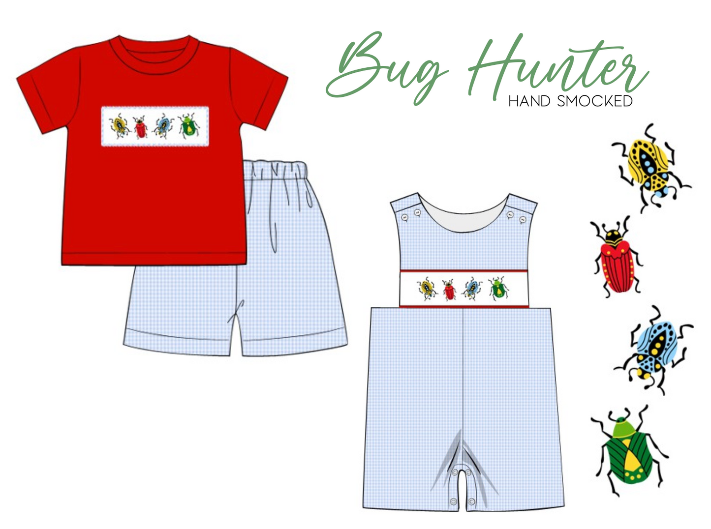 Bug Hunter Smocked Shortall