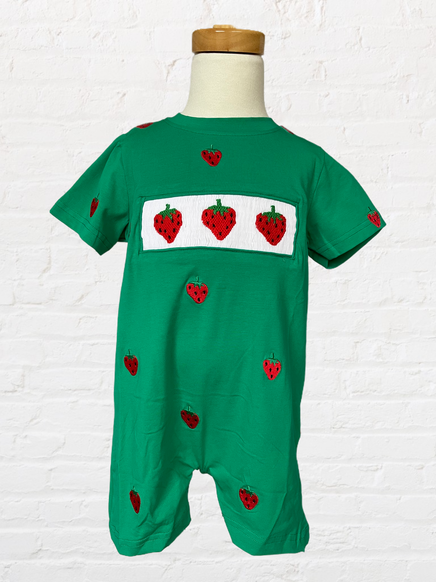 Strawberry Smocked Jon Jon