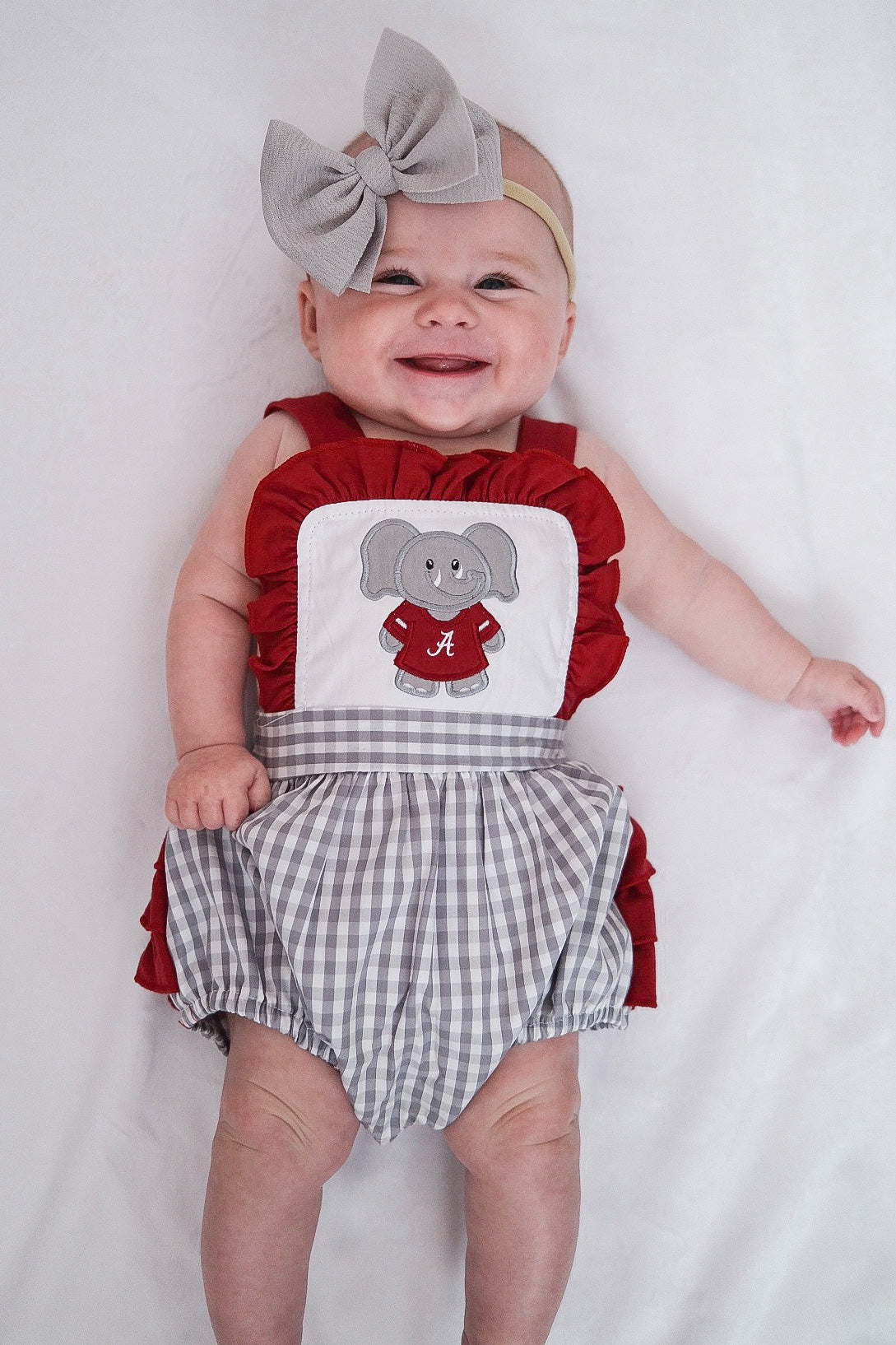 Smocked collegiate 2024 baby clothes