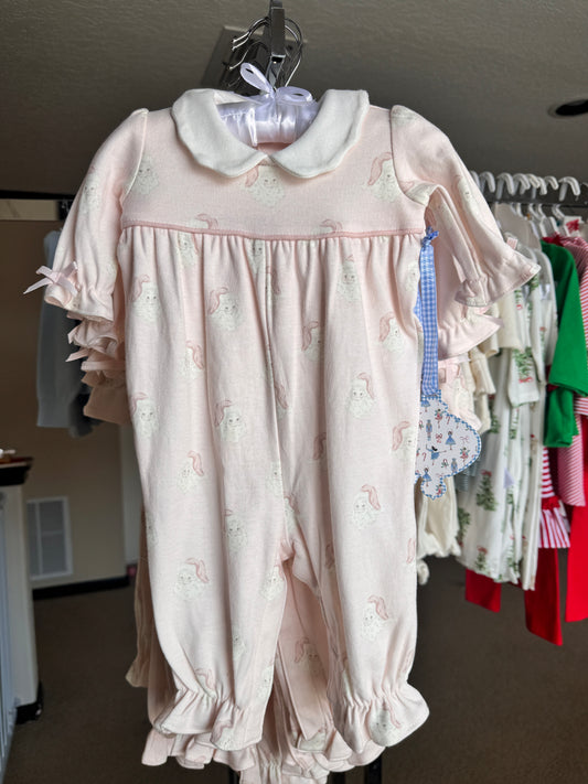 Santa Pink Onesie with Collar