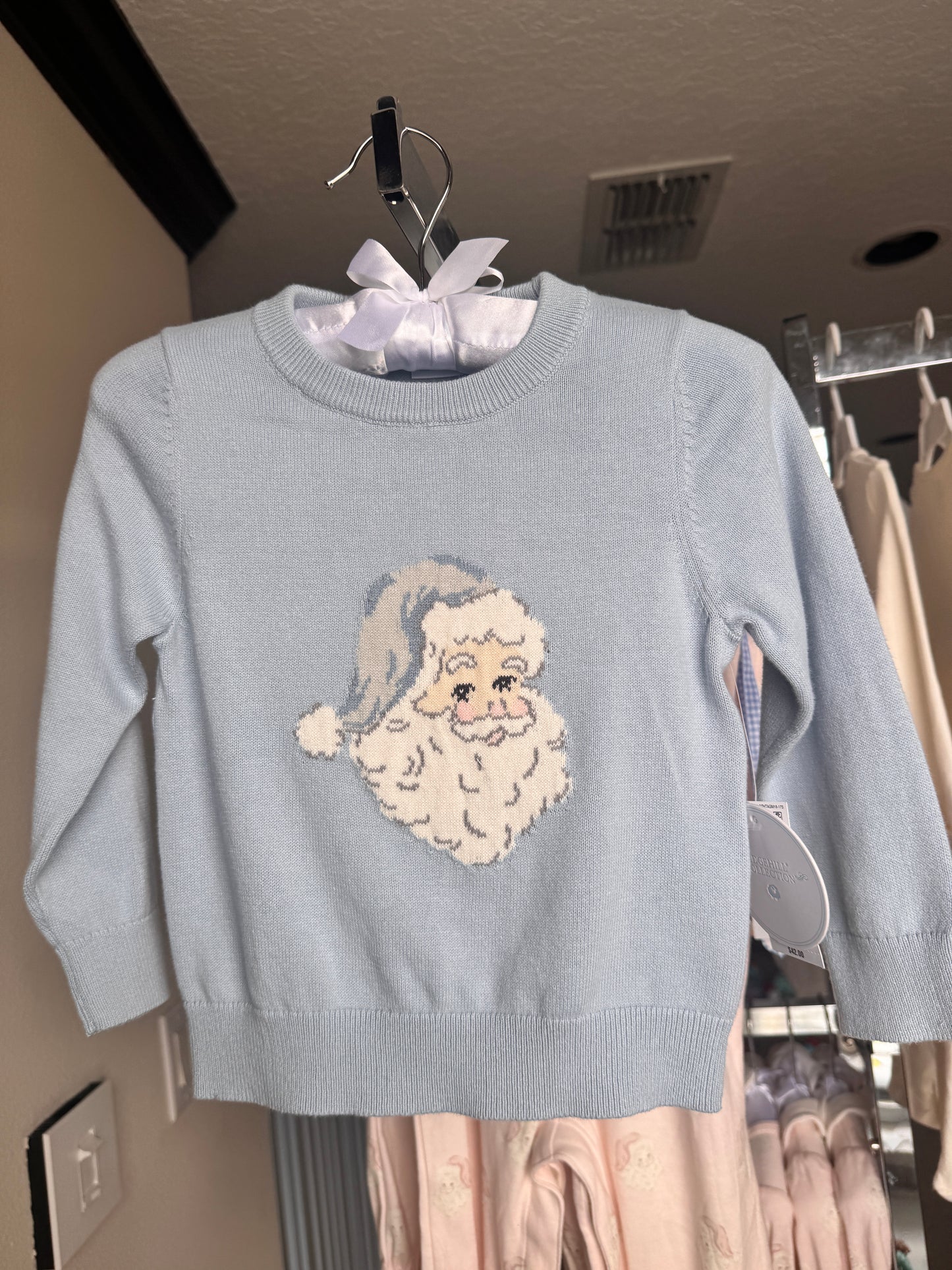 Blue Santa Sweater