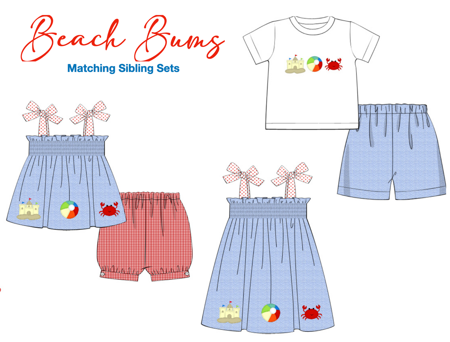 PREORDER 16: Beach Bums Boys Short Set